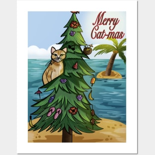 Tropical Christmas Posters and Art